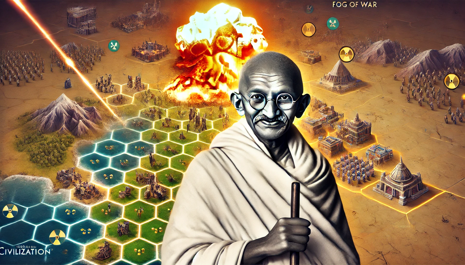 Nuclear Gandhi: A legend of explosive peacekeeping